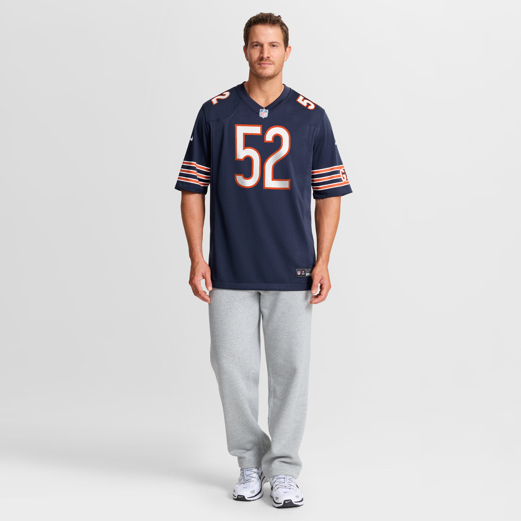 Men's Chicago Bears Marcus Davenport Nike Navy Team Game Jersey - Image 3