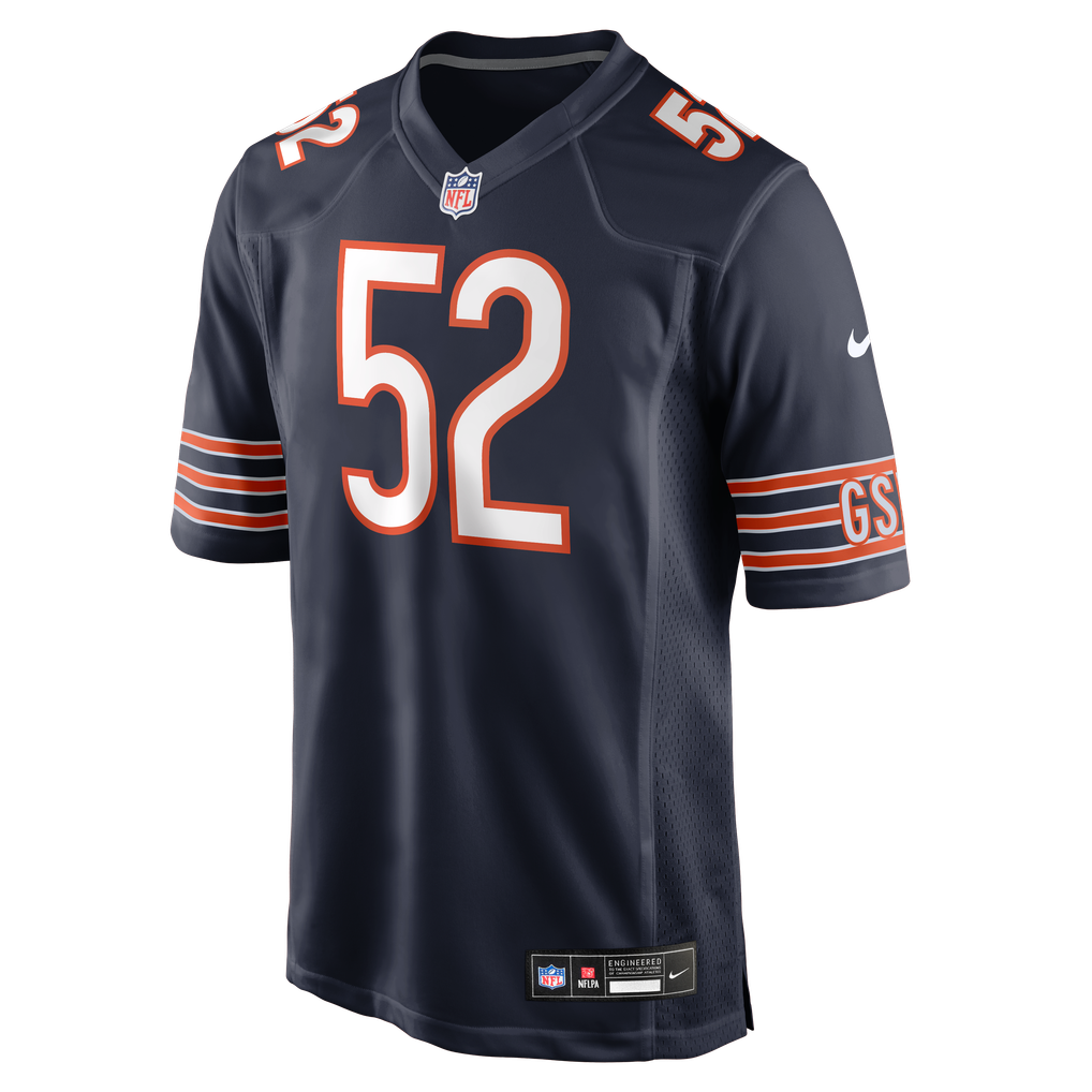 Men's Chicago Bears Marcus Davenport Nike Navy Team Game Jersey - Image 5