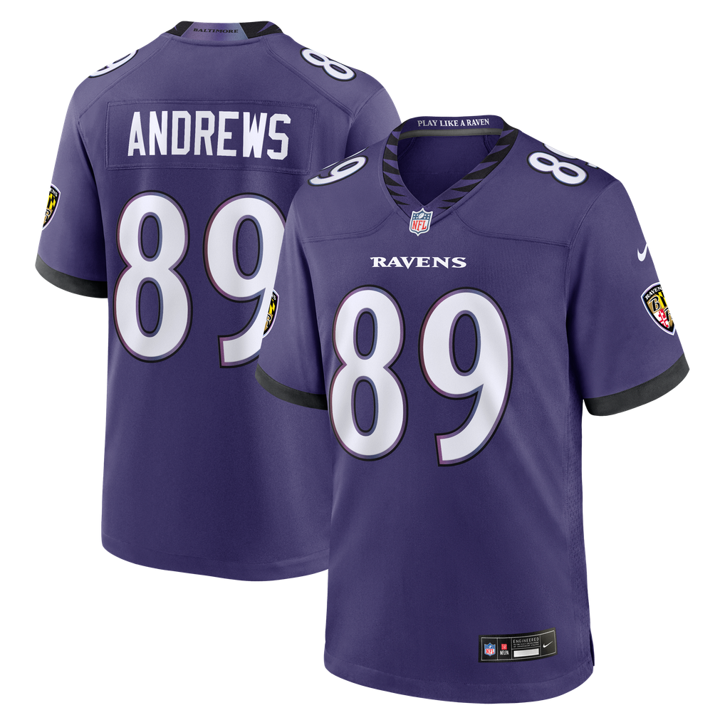Men's Baltimore Ravens Mark Andrews Nike Purple Team Game Jersey