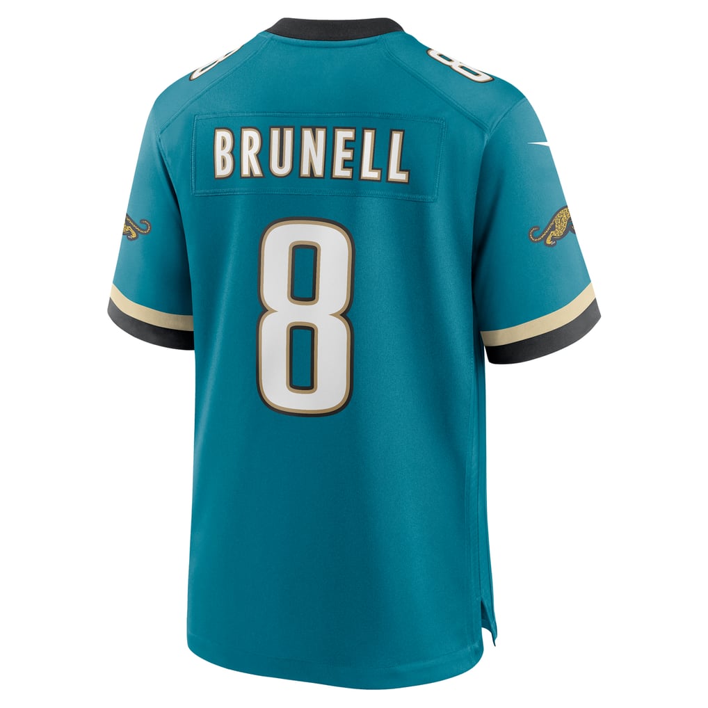 Men's Jacksonville Jaguars Mark Brunell Nike Teal Retired Player Alternate Game Jersey - Image 4
