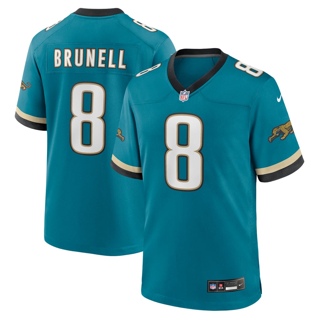Men's Jacksonville Jaguars Mark Brunell Nike Teal Retired Player Alternate Game Jersey - Image 1