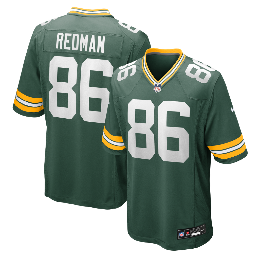 Men's Green Bay Packers Mark Redman Nike Green Team Game Jersey - Image 1
