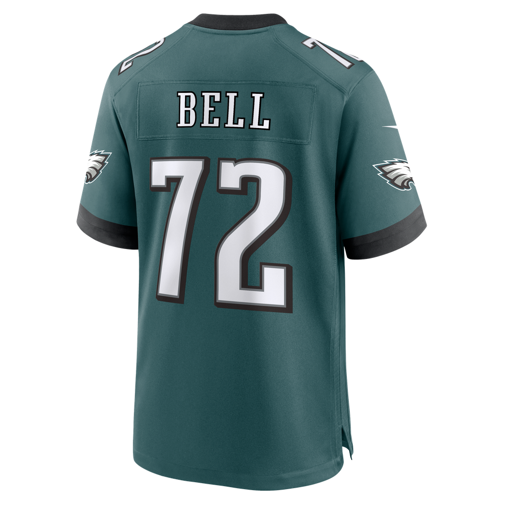 Men's Philadelphia Eagles Markel Bell Nike Midnight Green Team Game Jersey - Image 4
