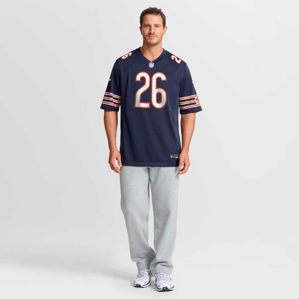 Men's Chicago Bears Marlen Sewell Nike Navy Team Game Jersey - Image 3