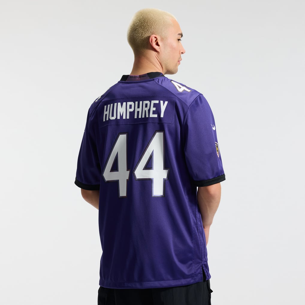 Men's Baltimore Ravens Marlon Humphrey Nike Purple Team Game Jersey