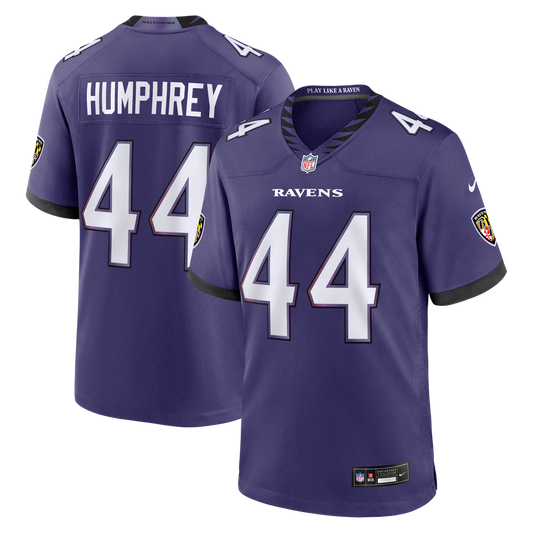 Men's Baltimore Ravens Marlon Humphrey Nike Purple Team Game Jersey