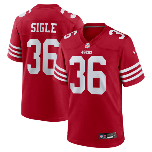 Men's San Francisco 49ers Marques Sigle Nike  Scarlet Team Game Jersey - Image 1