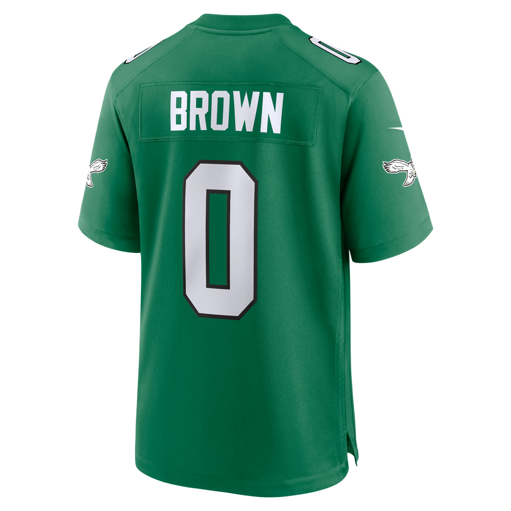 Men's Philadelphia Eagles Marquise Brown Nike  Kelly Green Alternate 2 Game Jersey - Image 4