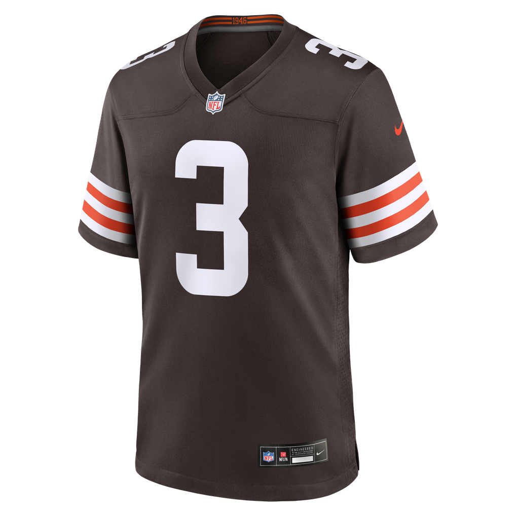 Men's Cleveland Browns Marquise Goodwin Nike Brown Team Game Jersey - Image 3