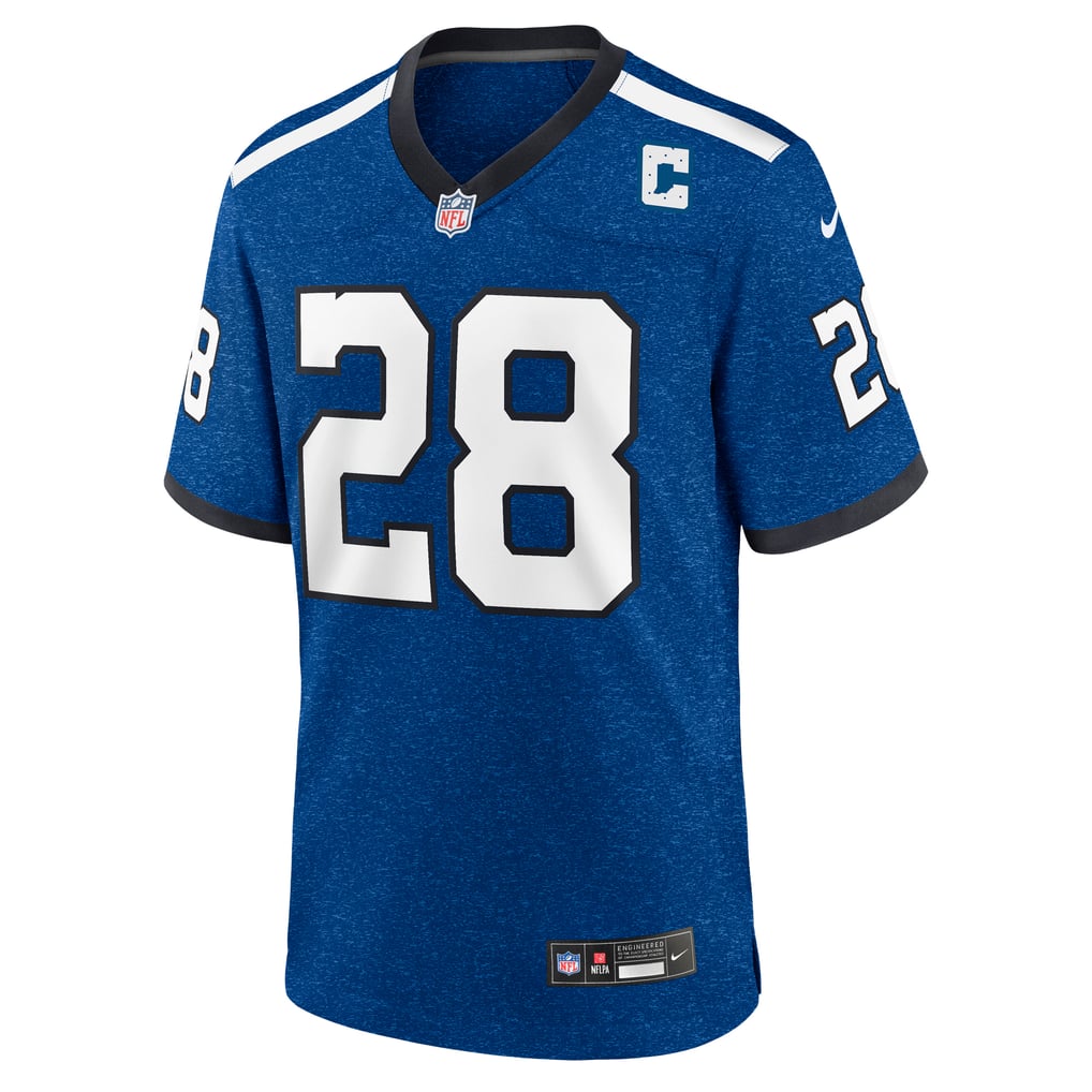 Men's Indianapolis Colts Marshall Faulk Nike Blue Retired Player Alternate Game Jersey - Image 3