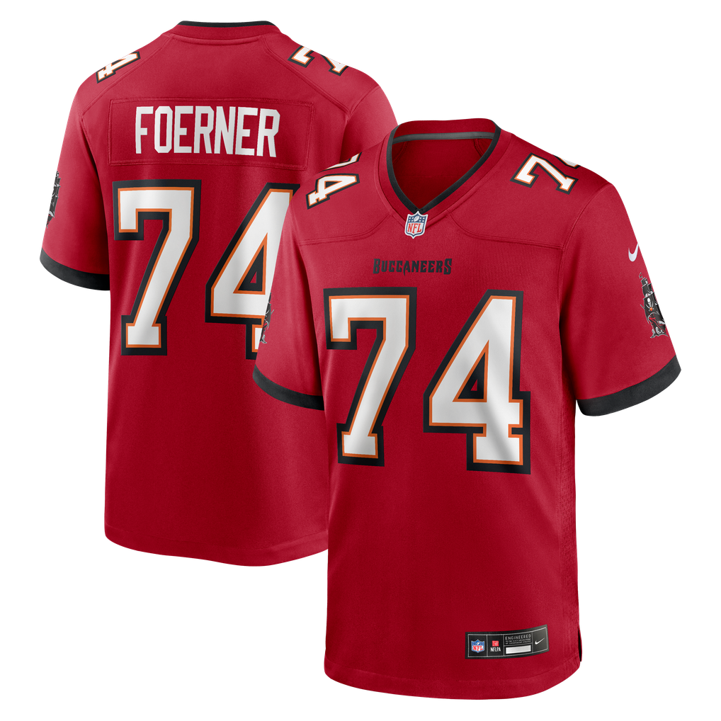 Men's Tampa Bay Buccaneers Marshall Foerner Nike Red Team Game Jersey - Image 2