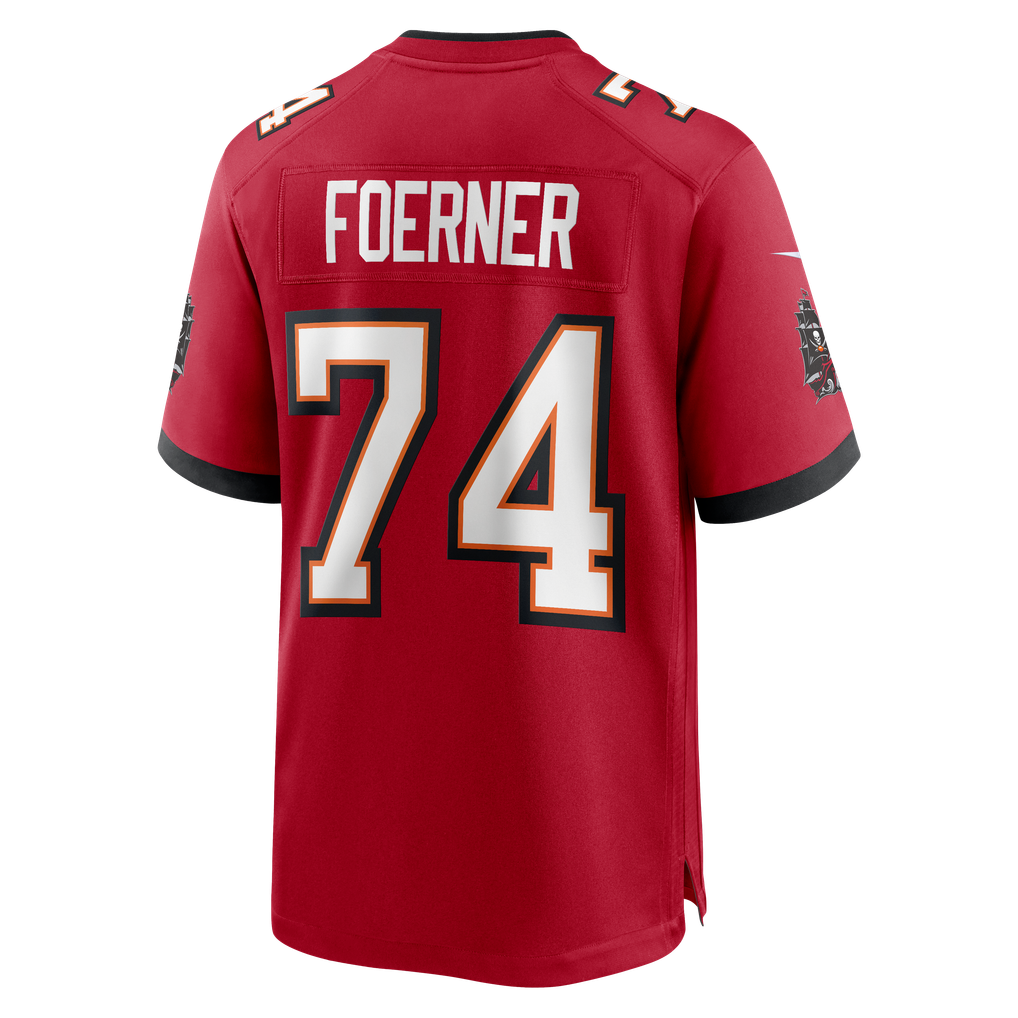 Men's Tampa Bay Buccaneers Marshall Foerner Nike Red Team Game Jersey - Image 6