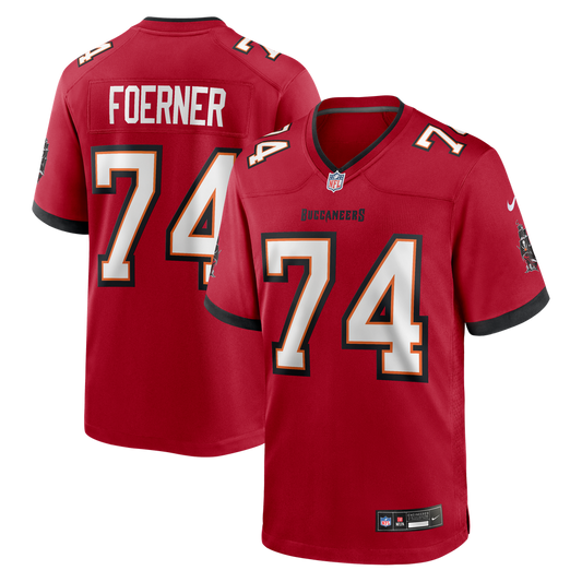 Men's Tampa Bay Buccaneers Marshall Foerner Nike Red Team Game Jersey - Image 1