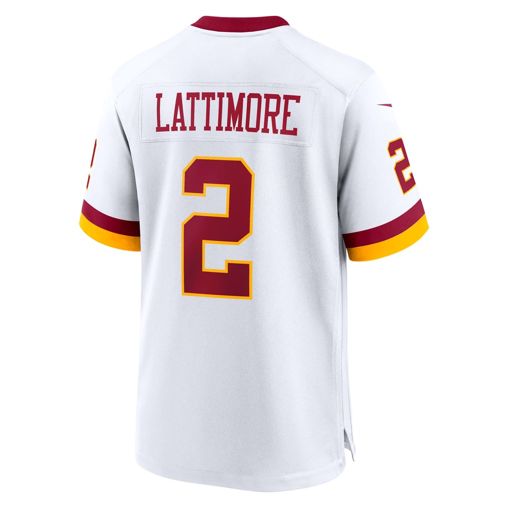 Men's Washington Commanders Marshon Lattimore Nike White Game Super Bowl Era Jersey - Image 4