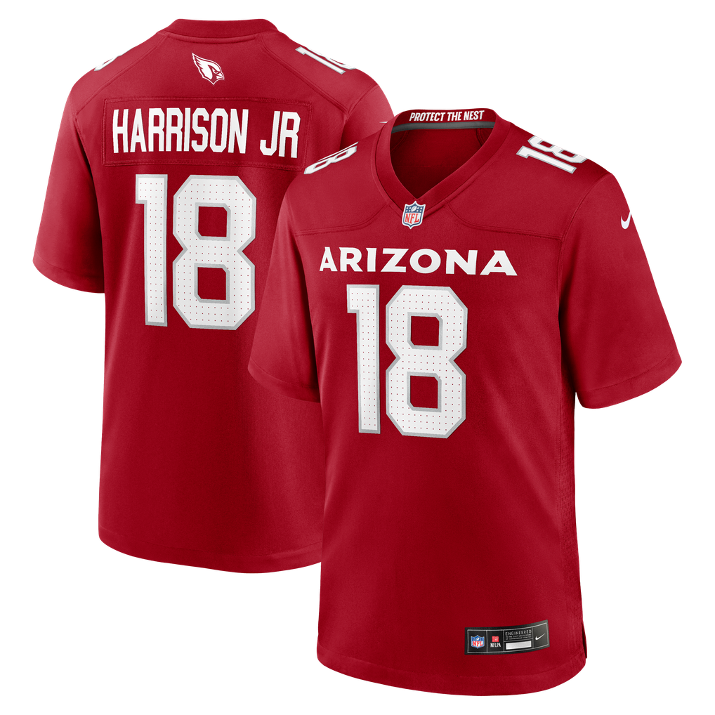 Men's Arizona Cardinals Marvin Harrison Jr. Nike Cardinal  Player Game Jersey - Image 2