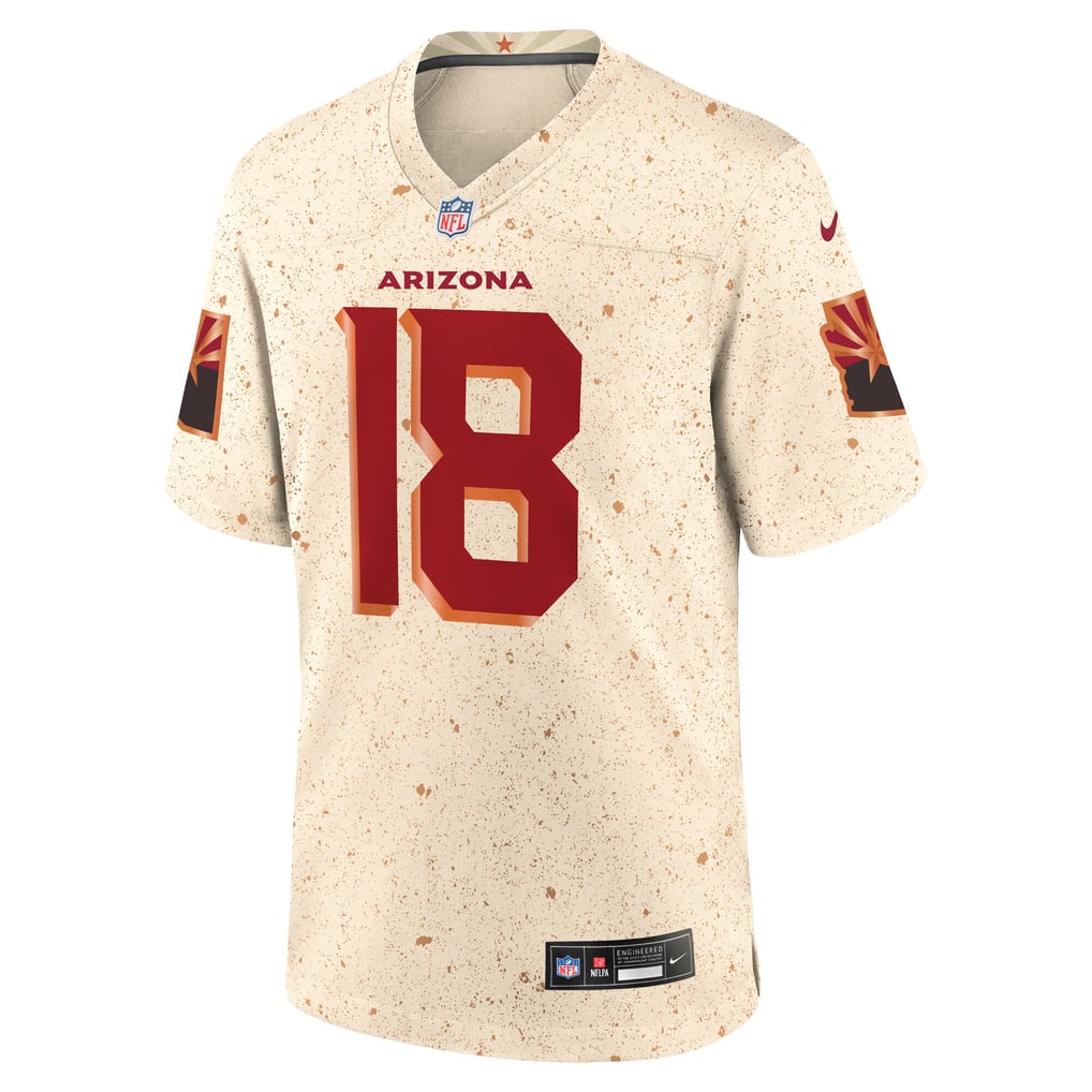 Men's Arizona Cardinals Marvin Harrison Jr. Nike Natural Rivalries Collection Game Jersey - Image 3