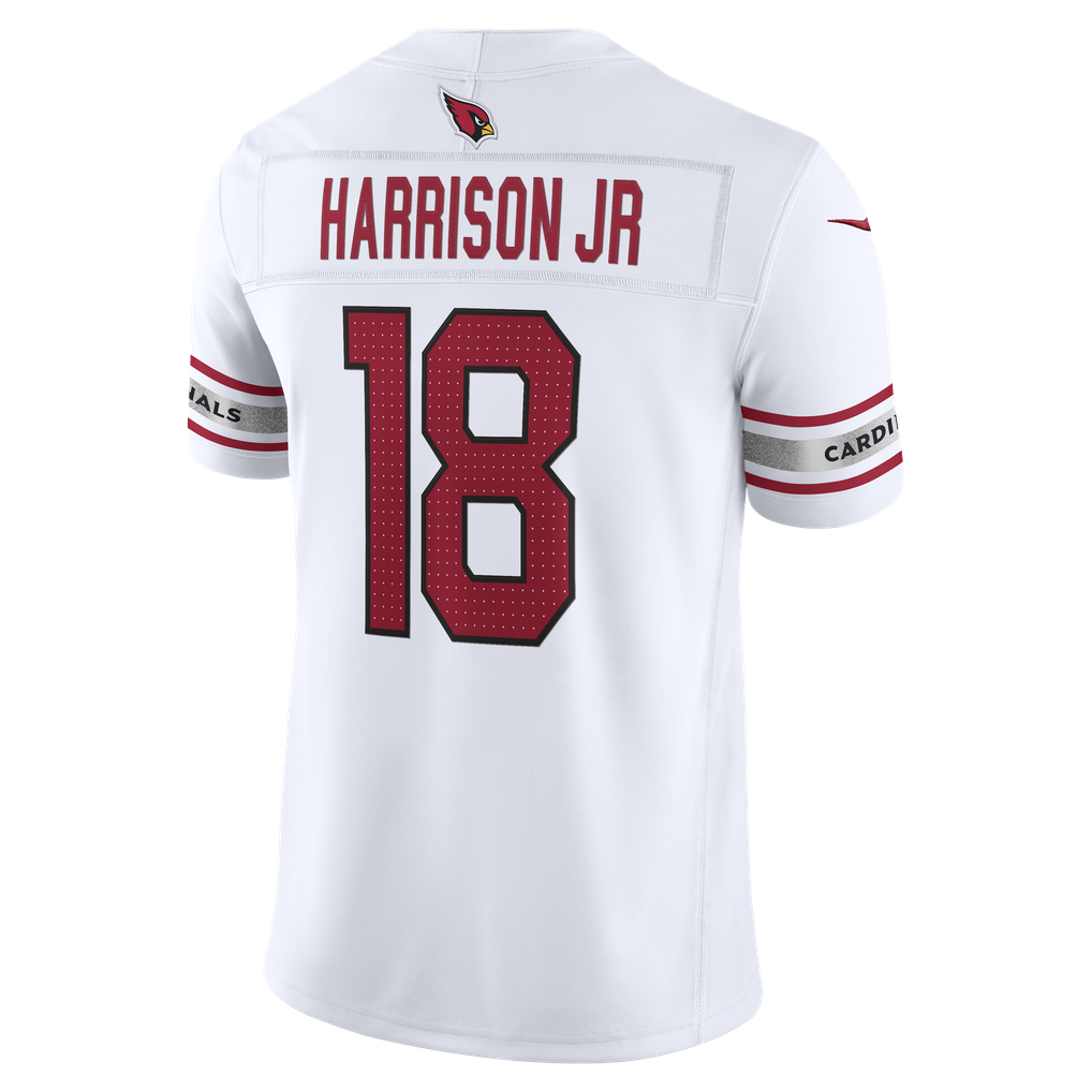 Men's Arizona Cardinals Marvin Harrison Jr. Nike White Vapor F.U.S.E. Stitched Limited Jersey - Image 4