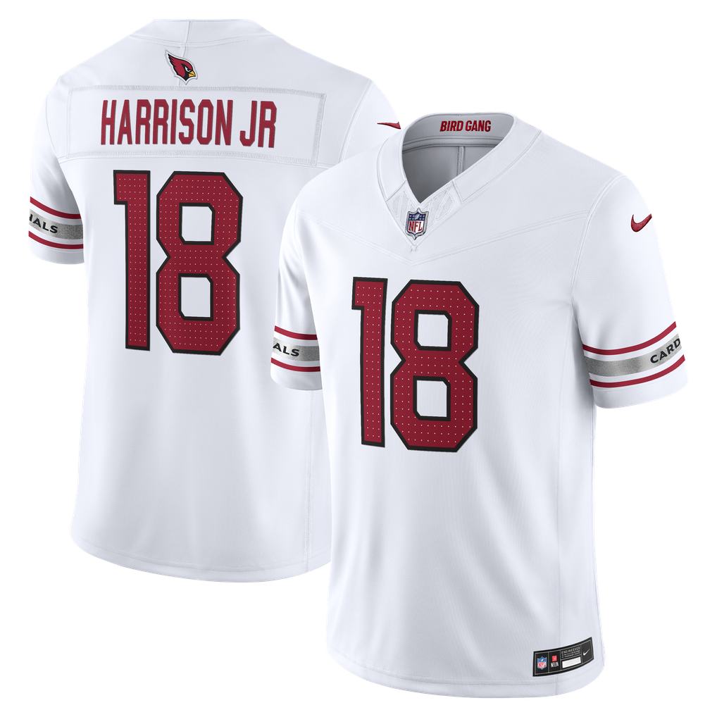 Men's Arizona Cardinals Marvin Harrison Jr. Nike White Vapor F.U.S.E. Stitched Limited Jersey - Image 1