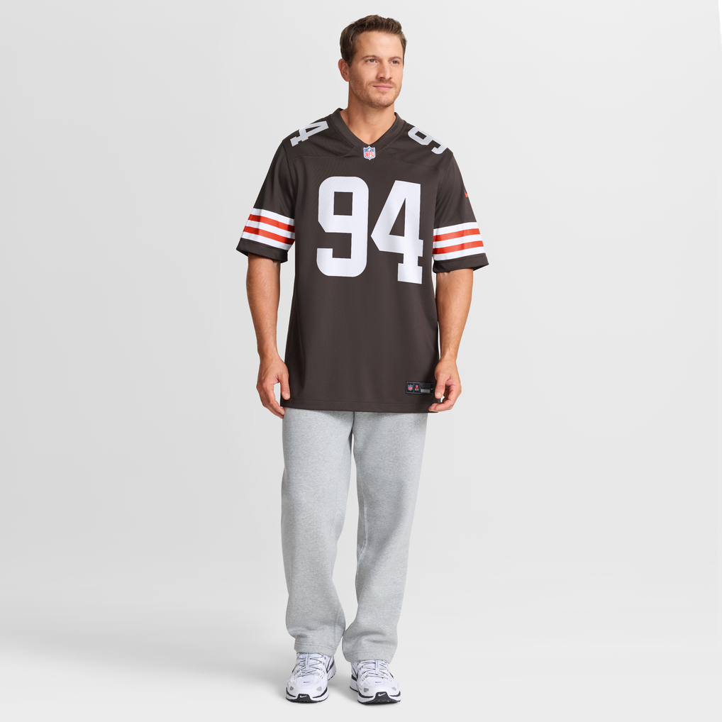 Men's Cleveland Browns Mason Graham Nike Brown Game Jersey - Image 5