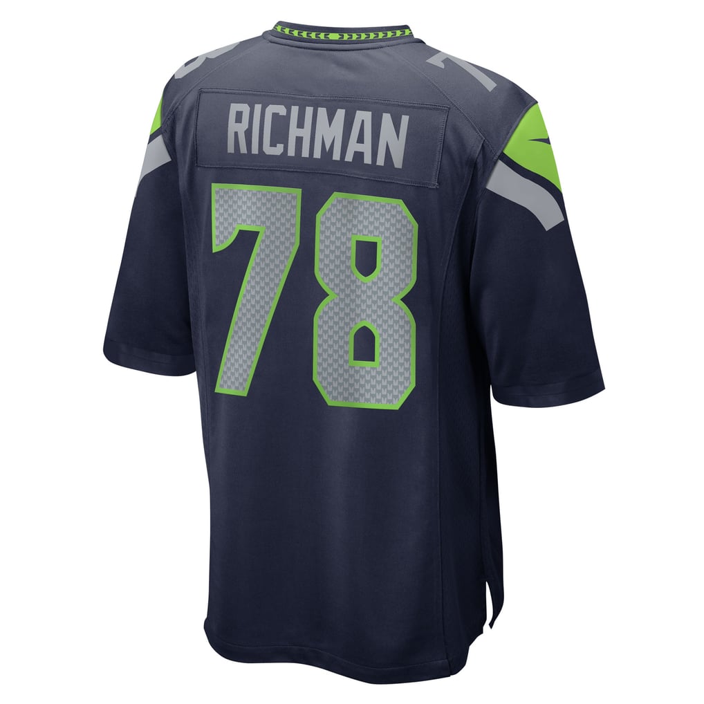 Men's Seattle Seahawks Mason Richman Nike  College Navy Team Game Jersey - Image 4