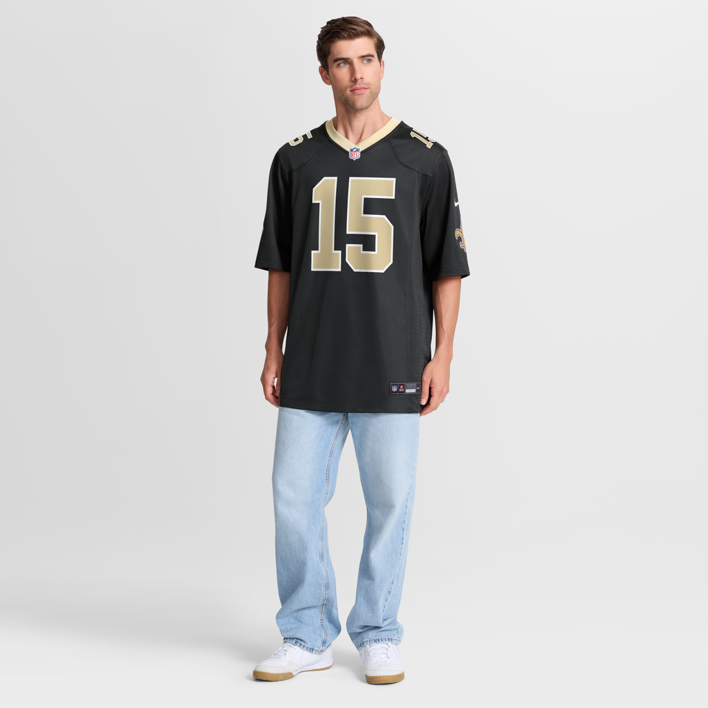 Men's New Orleans Saints Mason Tipton Nike  Black Team Game Jersey - Image 8