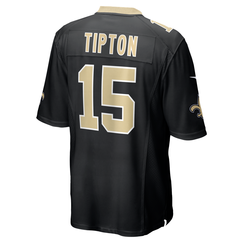 Men's New Orleans Saints Mason Tipton Nike  Black Team Game Jersey - Image 4