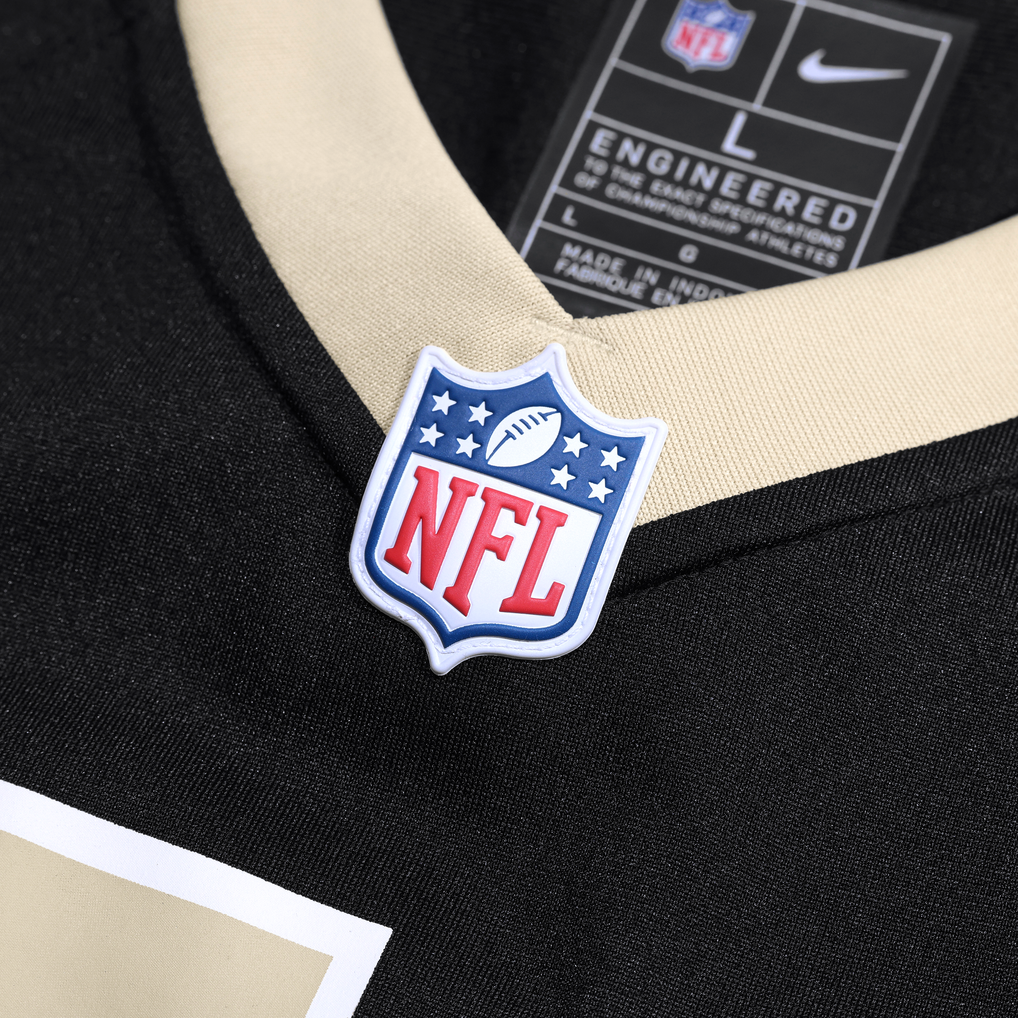 Men's New Orleans Saints Mason Tipton Nike  Black Team Game Jersey - Image 5