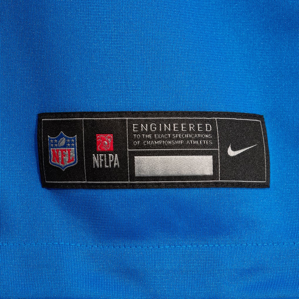 Men's Detroit Lions Mathieu Betts Nike  Blue Game Jersey - Image 7