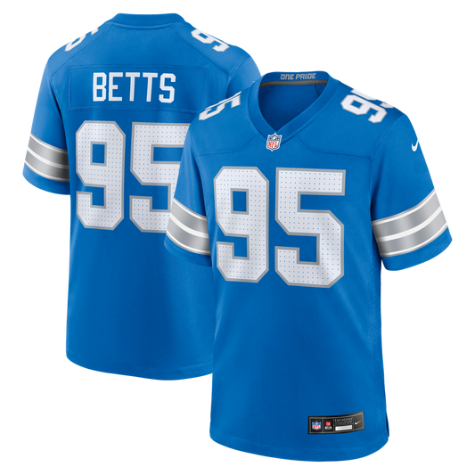 Men's Detroit Lions Mathieu Betts Nike  Blue Game Jersey - Image 1