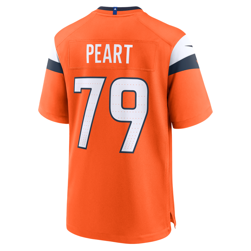 Men's Denver Broncos Matt Peart Nike  Orange Team Game Jersey - Image 4