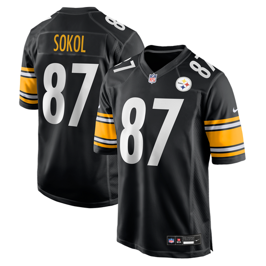 Men's Pittsburgh Steelers Matt Sokol Nike  Black Team Game Jersey - Image 1