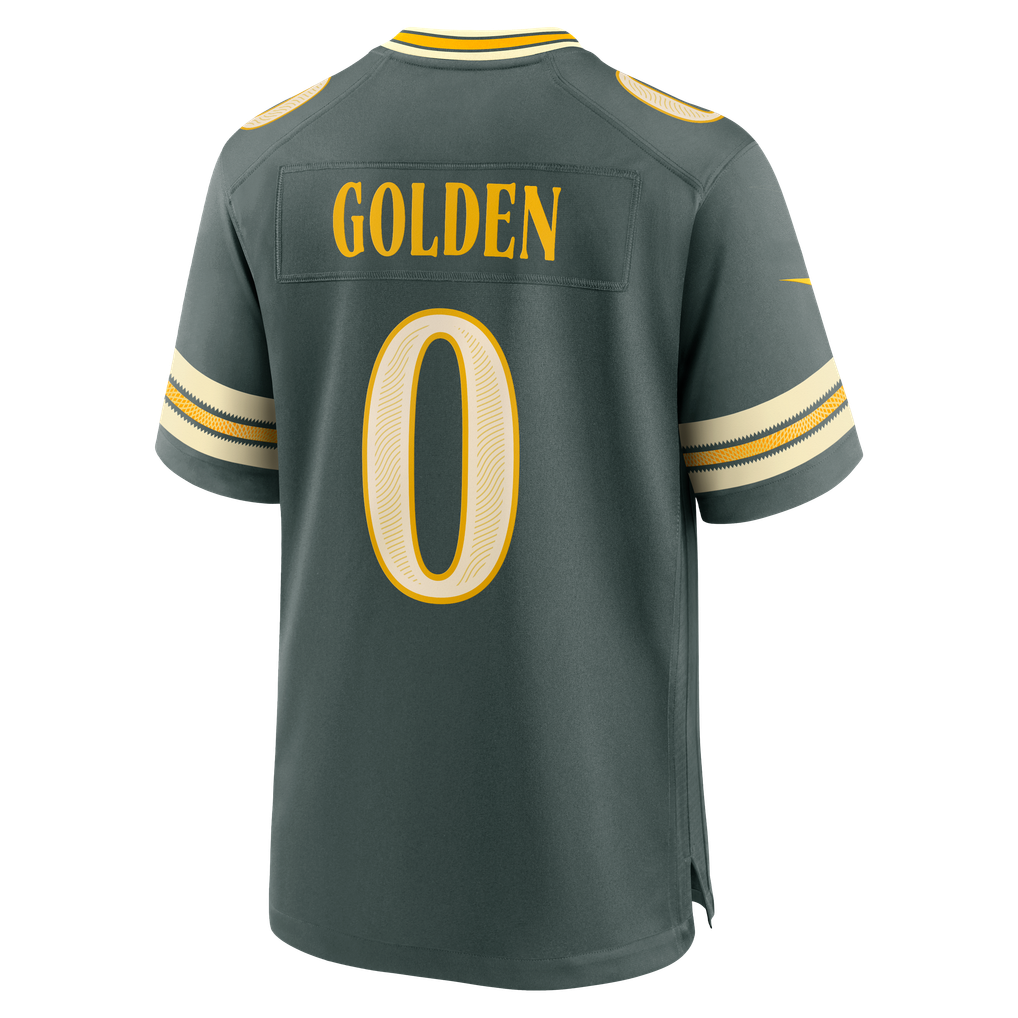 Men's Green Bay Packers Matthew Golden Nike Green 2026 Rivalries Collection Game Jersey - Image 4