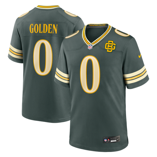 Men's Green Bay Packers Matthew Golden Nike Green 2026 Rivalries Collection Game Jersey - Image 1