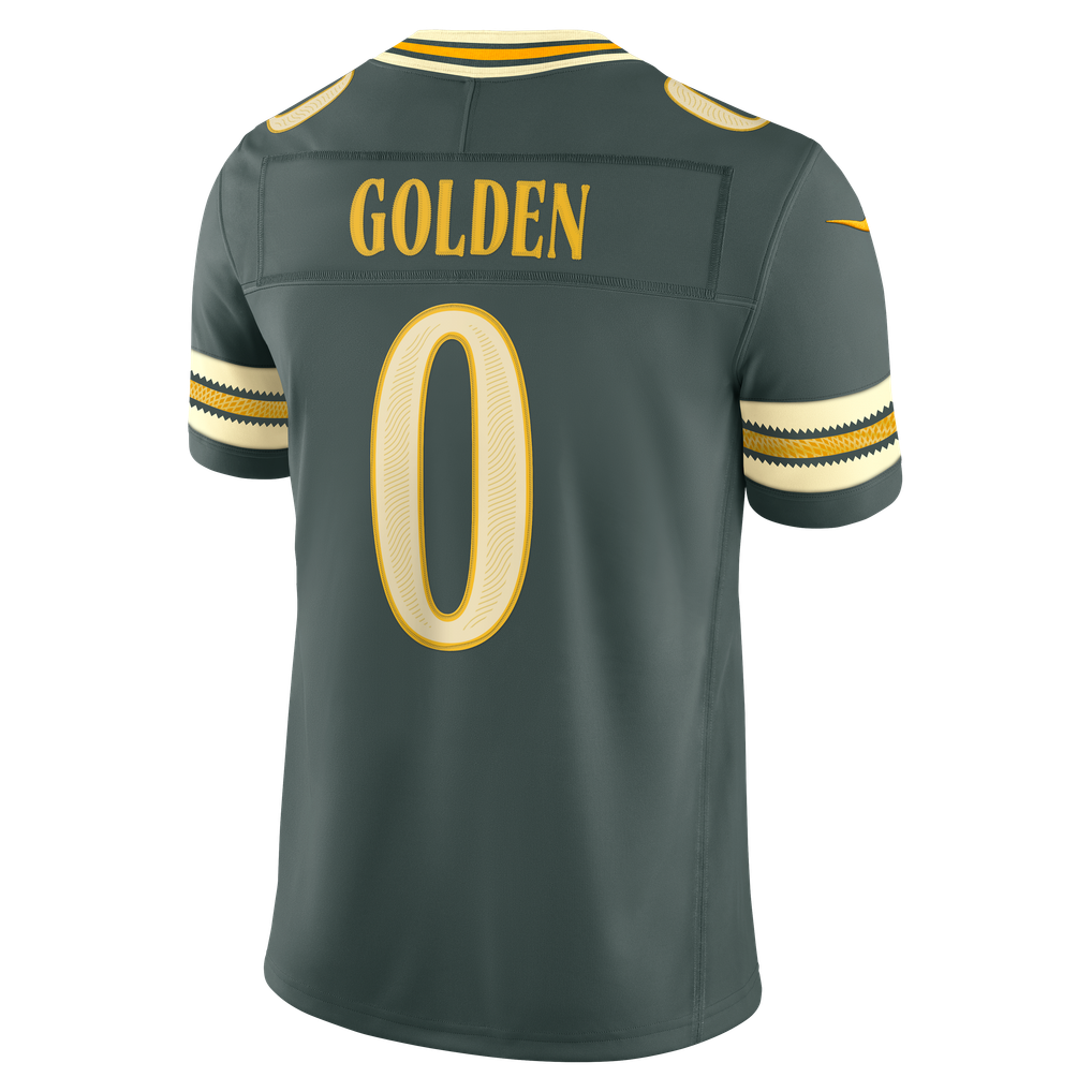 Men's Green Bay Packers Matthew Golden Nike Green 2026 Rivalries Collection Stitched Limited Jersey - Image 4