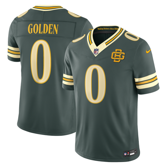 Men's Green Bay Packers Matthew Golden Nike Green 2026 Rivalries Collection Stitched Limited Jersey - Image 1