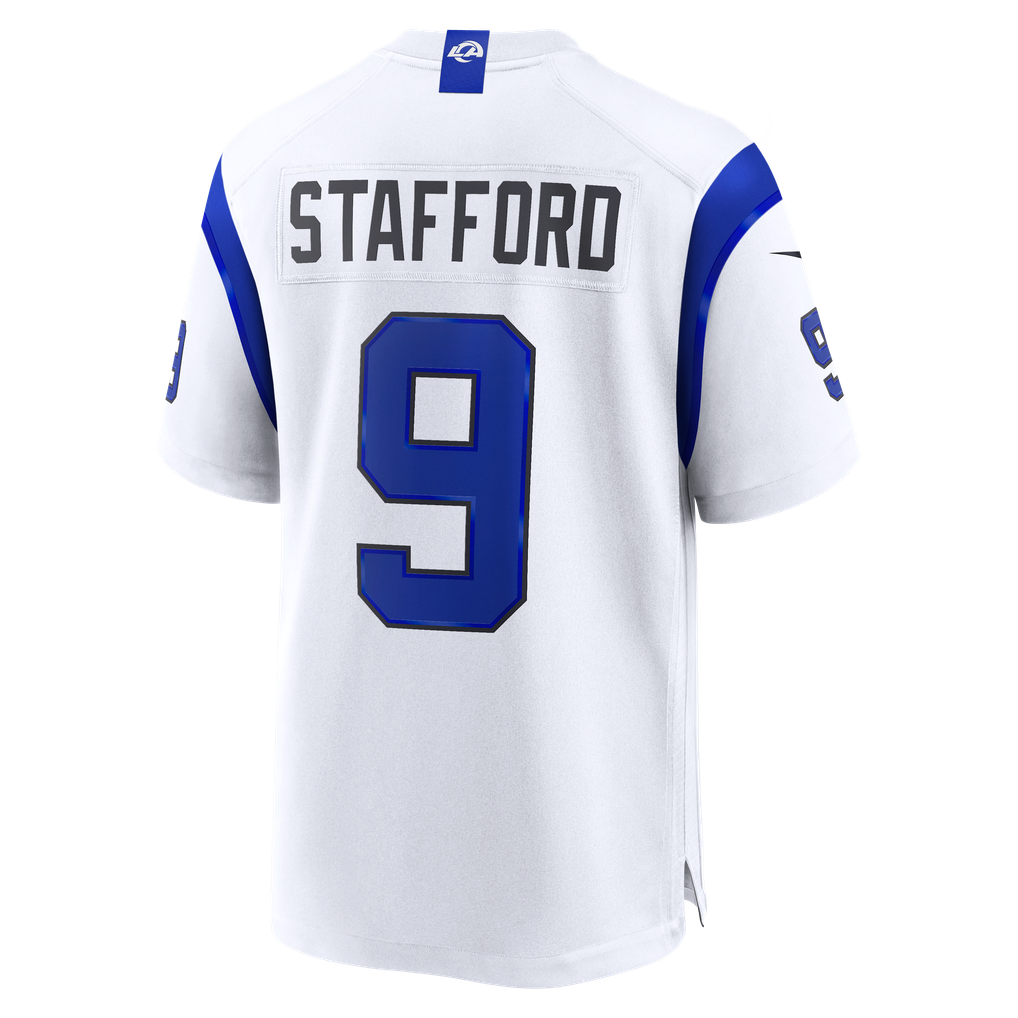 Men's Los Angeles Rams Matthew Stafford Nike Fearsome White Game Jersey - Image 4