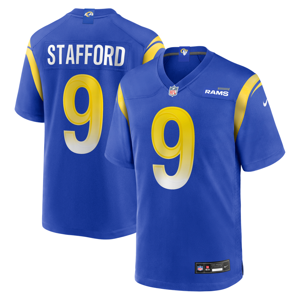 Men's Los Angeles Rams Matthew Stafford Nike Royal Player Game Jersey - Image 1