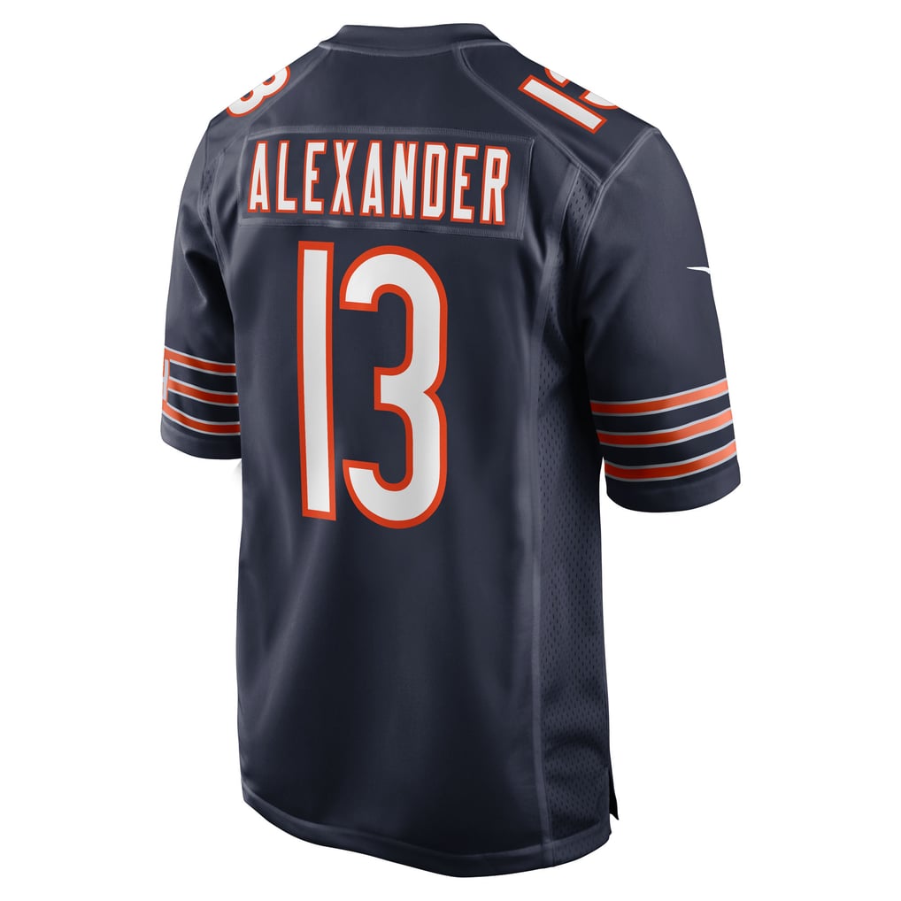 Men's Chicago Bears Maurice Alexander Nike Navy Team Game Jersey - Image 4