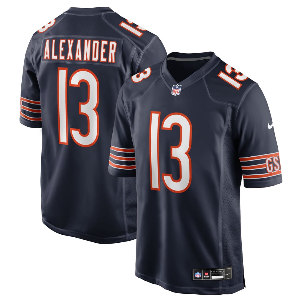 Men's Chicago Bears Maurice Alexander Nike Navy Team Game Jersey - Image 1