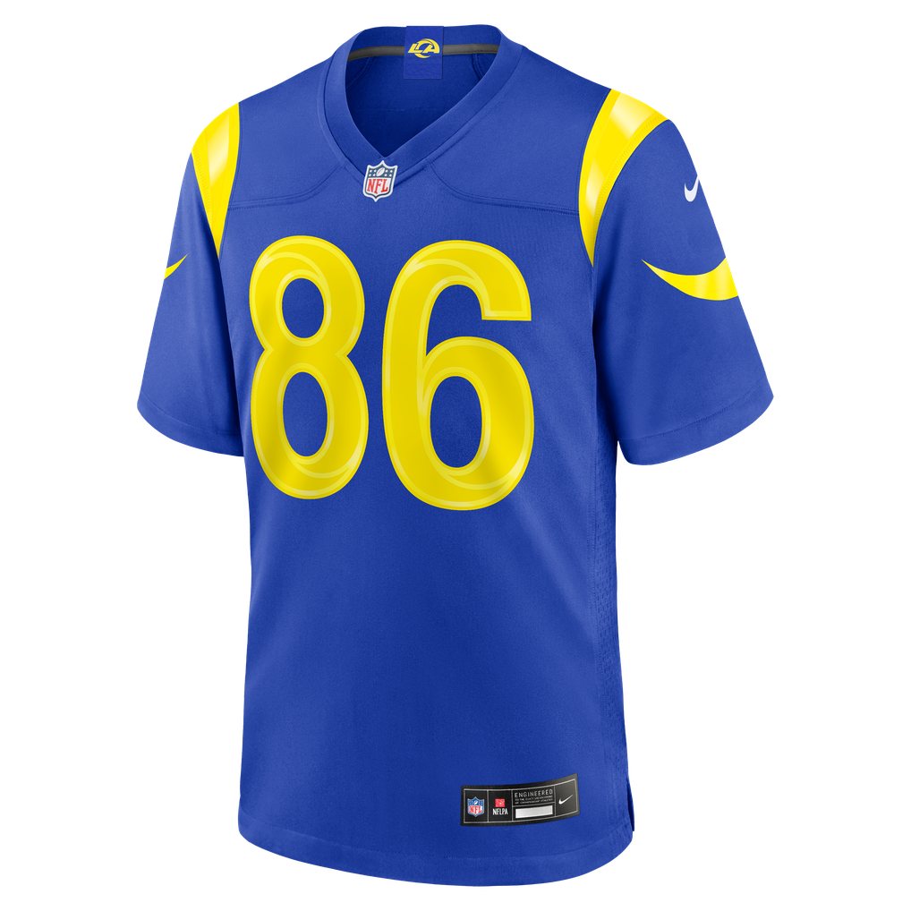 Men's Los Angeles Rams Max Klare Nike Royal Team Game Jersey - Image 3