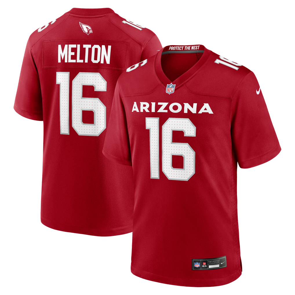 Men's Arizona Cardinals Max Melton Nike  Cardinal Team Game Jersey - Image 2