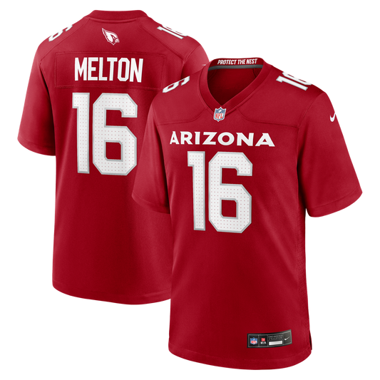 Men's Arizona Cardinals Max Melton Nike  Cardinal Team Game Jersey - Image 1