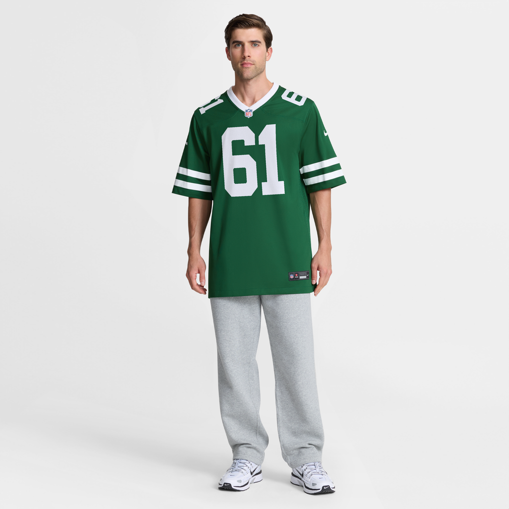 Men's New York Jets Max Mitchell Nike Legacy Green Team Game Jersey - Image 8