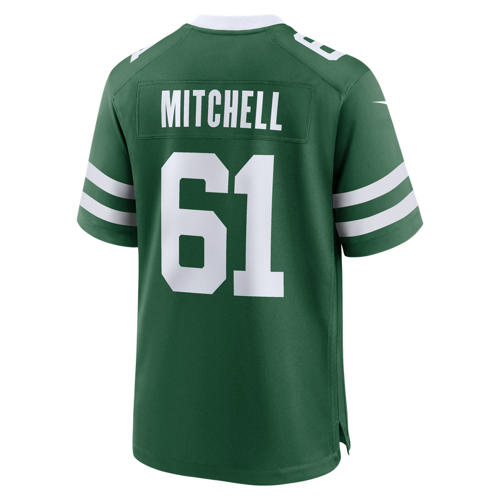 Men's New York Jets Max Mitchell Nike Legacy Green Team Game Jersey - Image 4