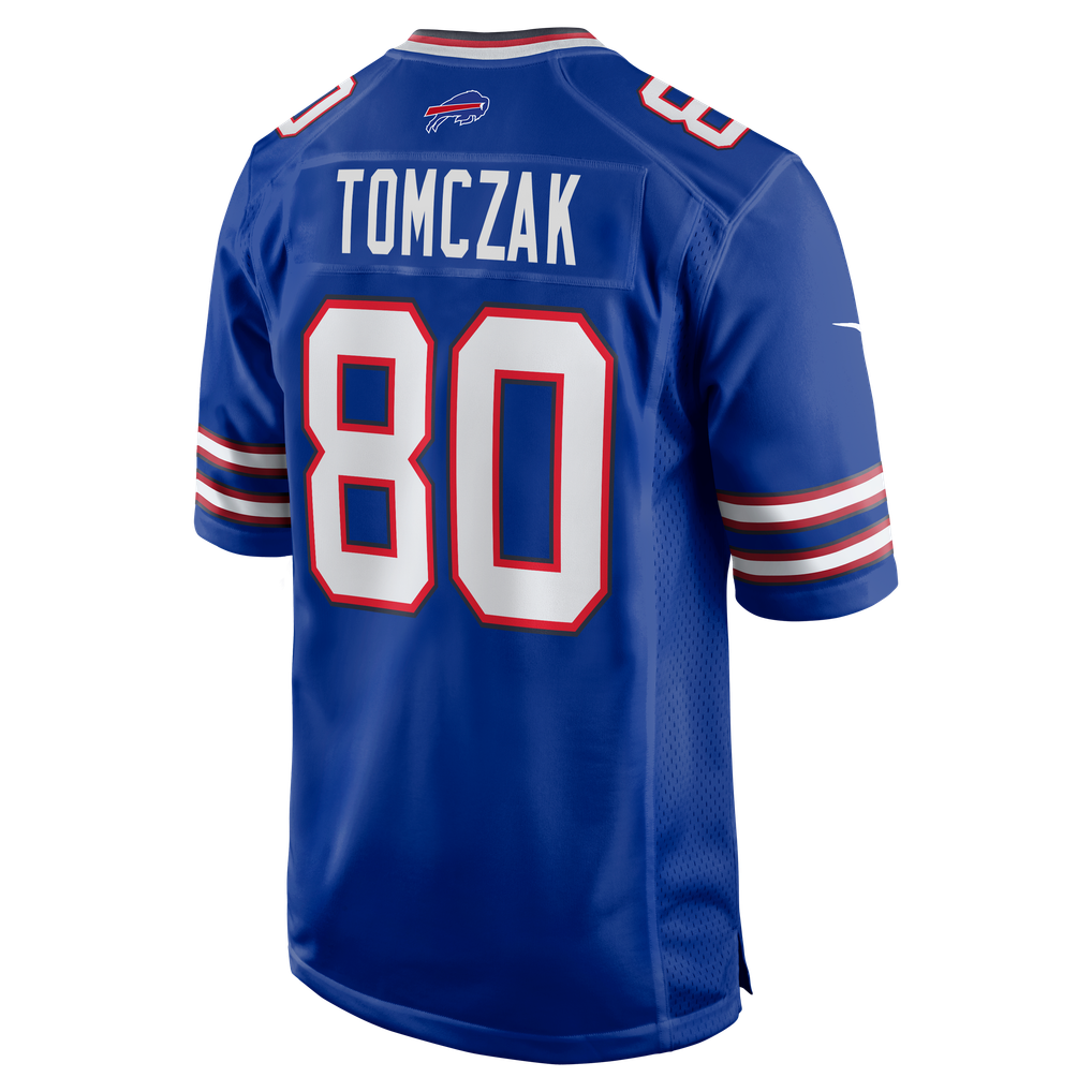Men's Buffalo Bills Max Tomczak Nike Royal Team Game Jersey - Image 6