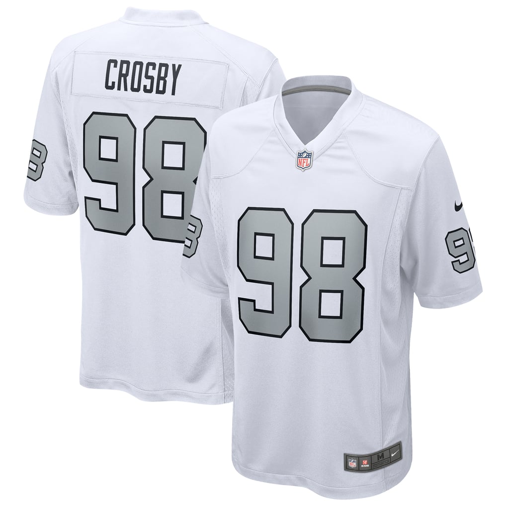 Men's Las Vegas Raiders Maxx Crosby Nike White Alternate Game Jersey - Image 2