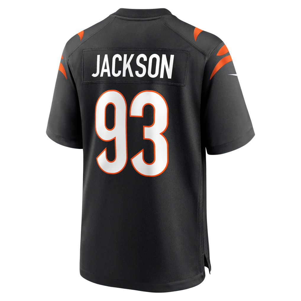 Men's Cincinnati Bengals McKinnley Jackson Nike Black Game Jersey - Image 4