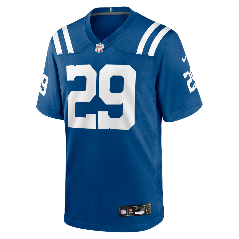 Men's Indianapolis Colts Mekhi Blackmon Nike  Royal Team Game Jersey - Image 3