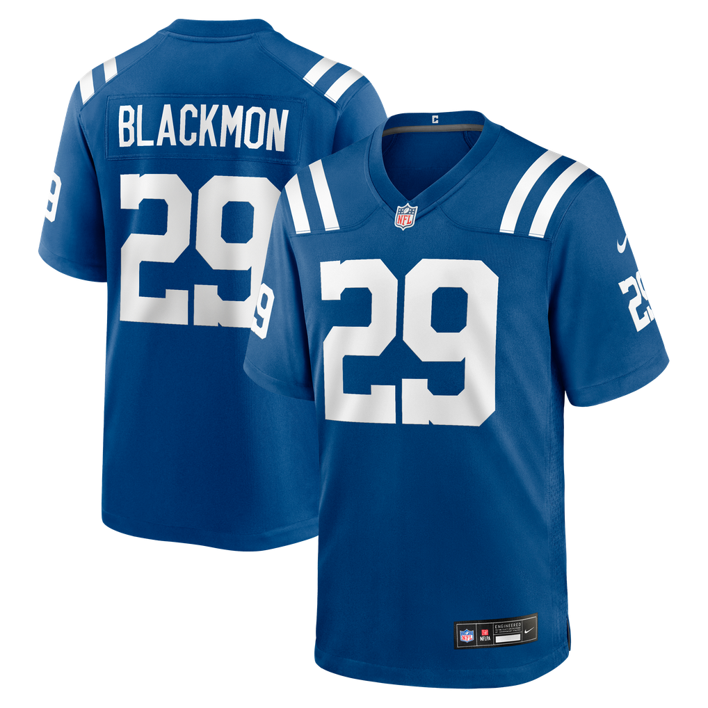 Men's Indianapolis Colts Mekhi Blackmon Nike  Royal Team Game Jersey - Image 1