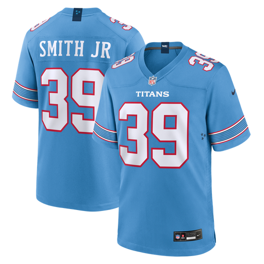 Men's Tennessee Titans Melvin Smith Jr Nike Light Blue Team Game Jersey - Image 1